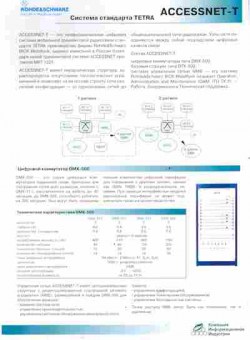 Буклет Компания Информационная индустрия ACCESSNET-T Система стандарта TETRA, 55-1258, Баград.рф